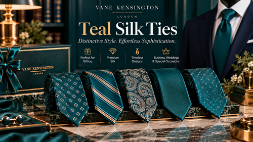 Teal Silk Ties