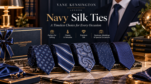 Navy Silk Ties