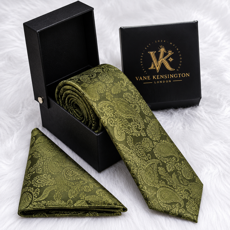 The Queens Park Olive Paisley