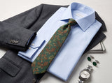 Sherwood Oak Silk Tie - lifestyle shot