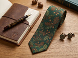 Sherwood Oak Silk Tie - detail view