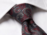 Heritage Fleur Tie - close-up of silk weave