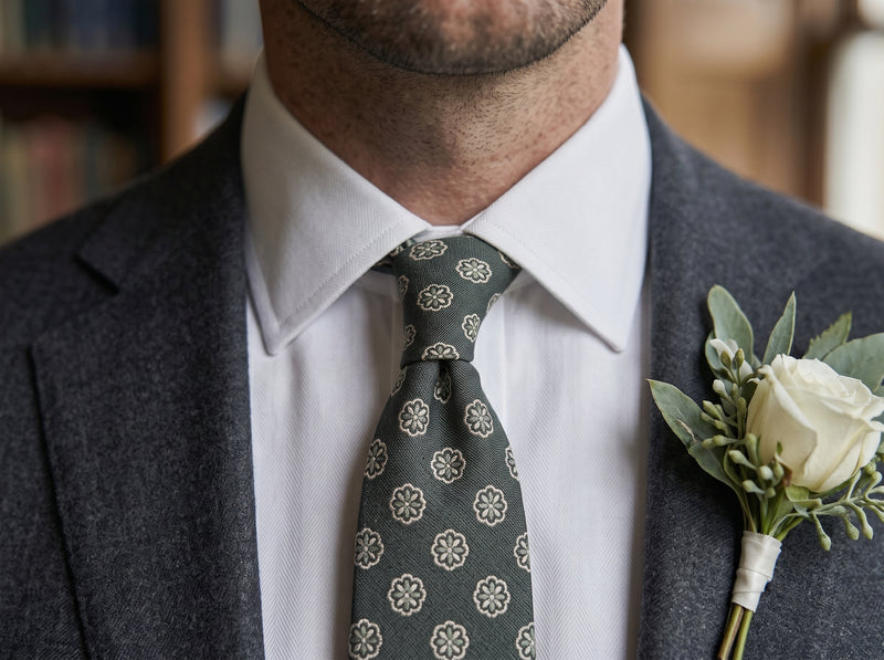 Tudor Rose Sage Tie