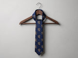 Sovereign Lion Navy Tie - lifestyle shot