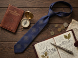 Compass Navy Tie - detail view