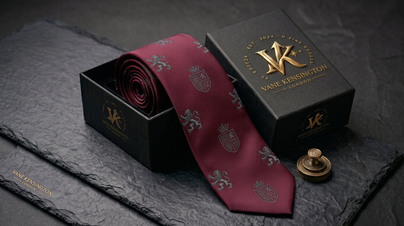 Windsor Crest Burgundy Tie