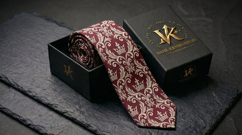 Royal Crown Burgundy Tie