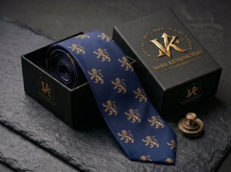 Sovereign Lion Navy Tie