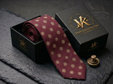 Sovereign Burgundy Rosette Tie