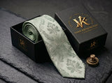 The Highland Thistle Silk Tie - Vane Kensington silk tie
