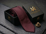 The Belgravia Micro-Diamond Silk Tie - Vane Kensington silk tie