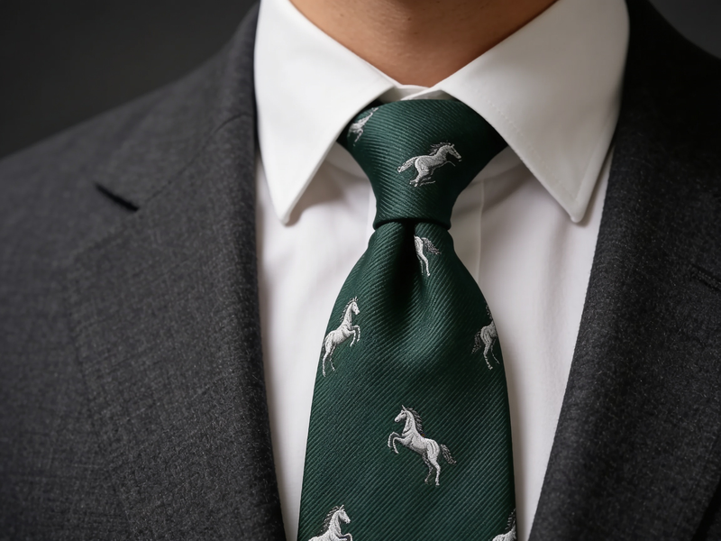 The Ascot Stallion Silk Tie