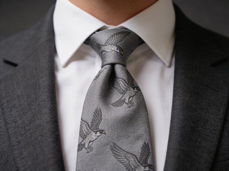 The Balmoral Falcon Silk Tie