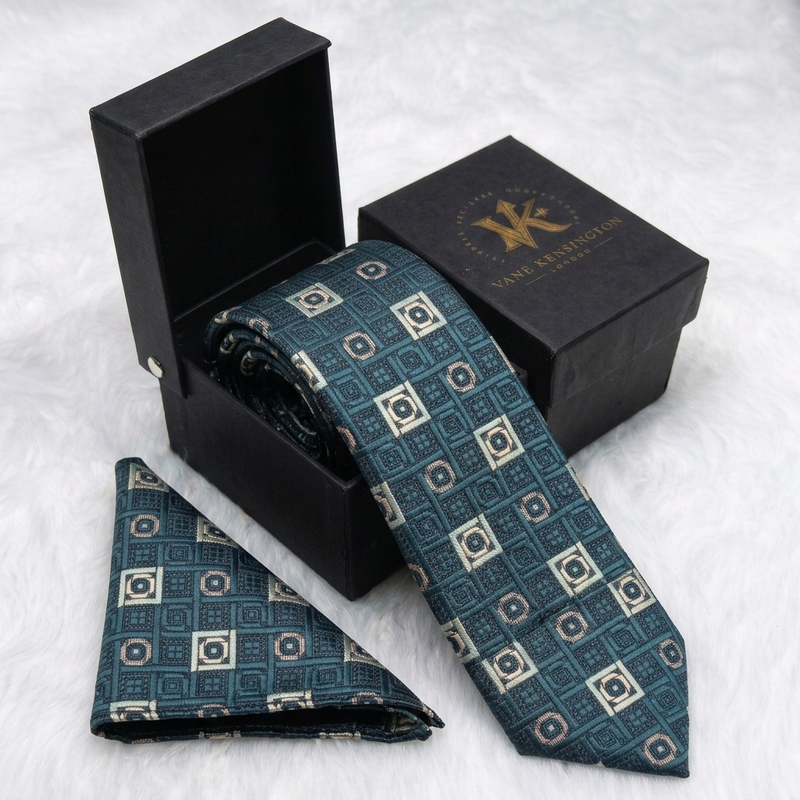 Cavendish Mosaic Silk Tie in gift box