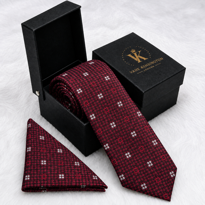 Soho Onyx Basketweave silk tie box