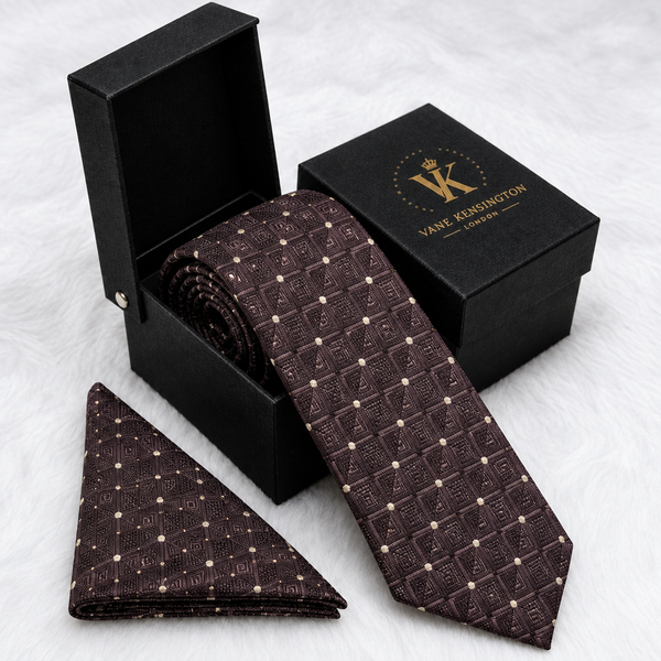 The Stratford Burgundy Diamond Check